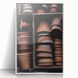 Vintage Clay Pots - Rustic Farmhouse Kitchen Art