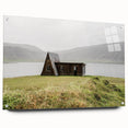 Rustic Cabin by the Lake - Vintage Farmhouse Wall Art for Cozy Homes