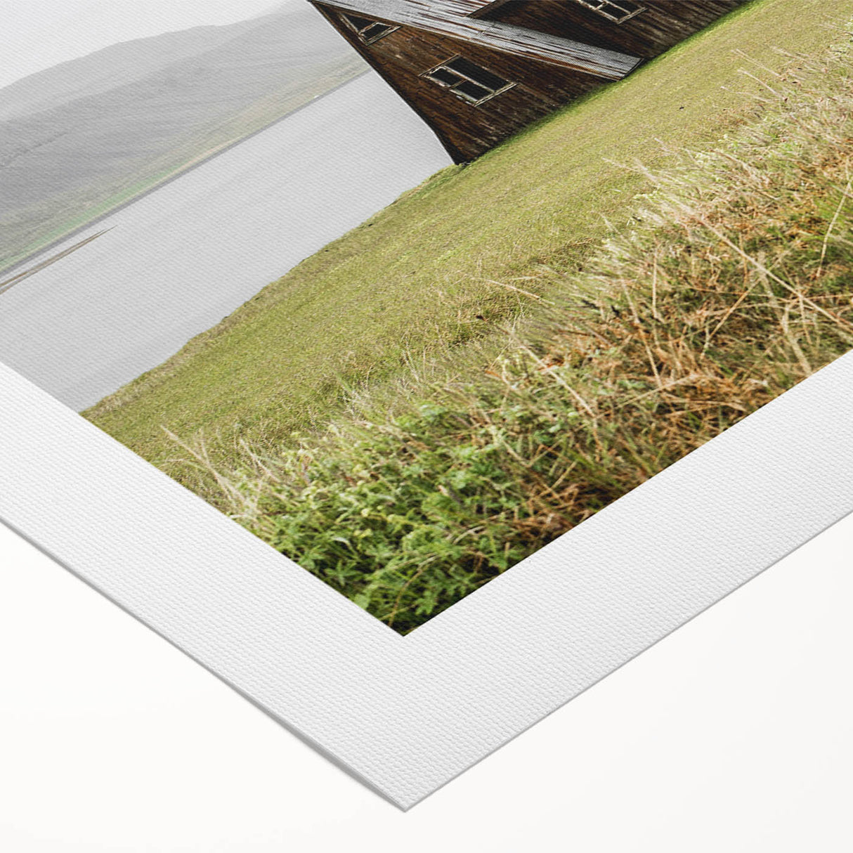 Rustic Cabin by the Lake - Vintage Farmhouse Wall Art for Cozy Homes