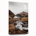 Rustic Wall Art - Majestic Mountain and Stream Landscape for Cozy Decor