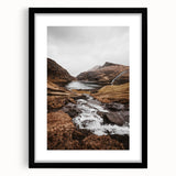 Rustic Wall Art - Majestic Mountain and Stream Landscape for Cozy Decor