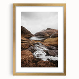 Rustic Wall Art - Majestic Mountain and Stream Landscape for Cozy Decor