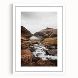 Rustic Wall Art - Majestic Mountain and Stream Landscape for Cozy Decor