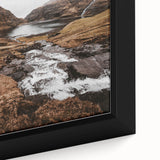 Rustic Wall Art - Majestic Mountain and Stream Landscape for Cozy Decor