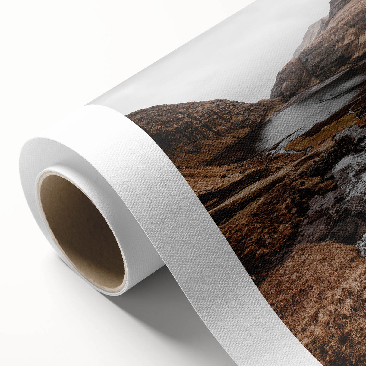 Rustic Wall Art - Majestic Mountain and Stream Landscape for Cozy Decor