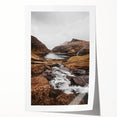 Rustic Wall Art - Majestic Mountain and Stream Landscape for Cozy Decor