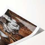 Rustic Wall Art - Majestic Mountain and Stream Landscape for Cozy Decor