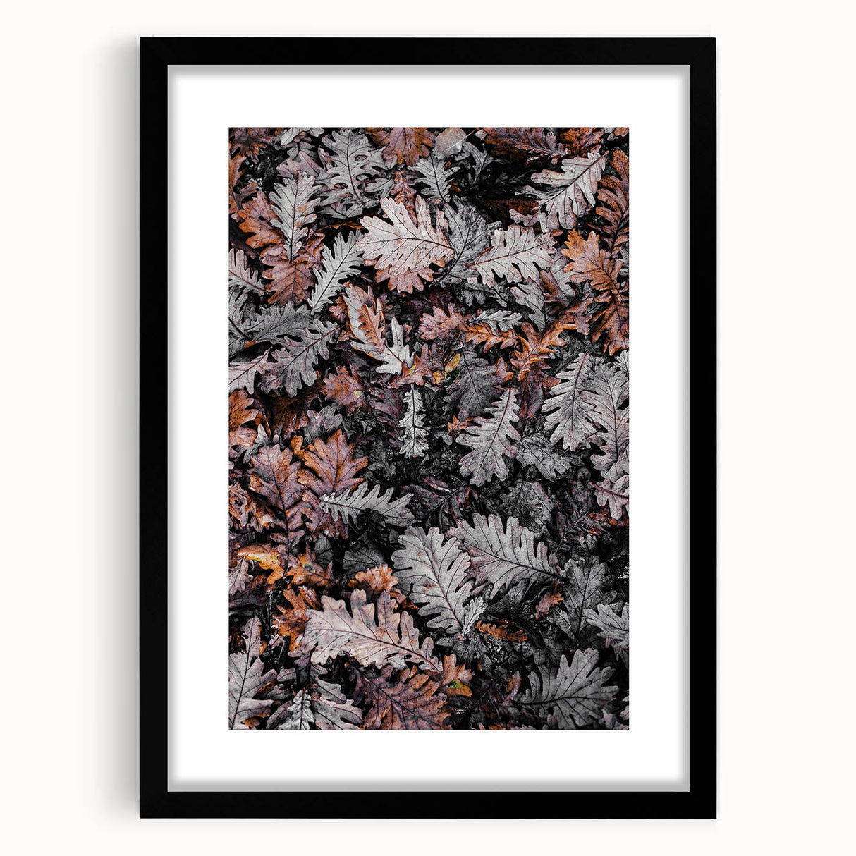 Rustic Wall Art - Autumn Leaves in Earthy Tones for Farmhouse Decor