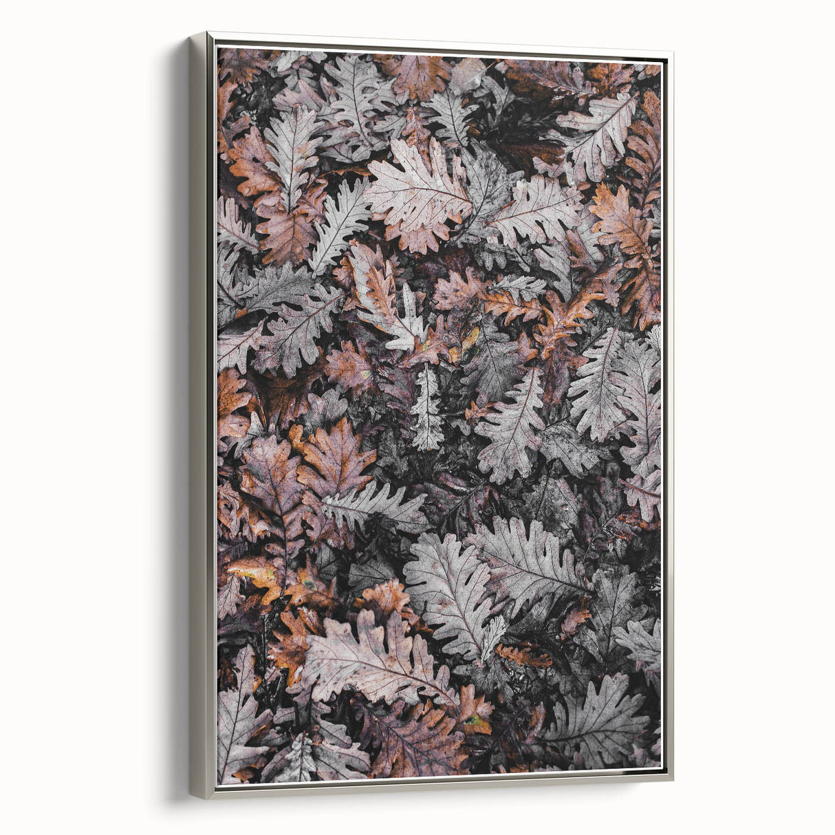 Rustic Wall Art - Autumn Leaves in Earthy Tones for Farmhouse Decor