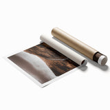 Rustic Wall Art - Mountain Waterfall and Cabin for Farmhouse Decor