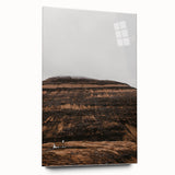 Rustic Wall Art - Remote Church with Mountain Backdrop for Farmhouse Decor