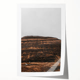 Rustic Wall Art - Remote Church with Mountain Backdrop for Farmhouse Decor