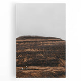 Rustic Wall Art - Remote Church with Mountain Backdrop for Farmhouse Decor