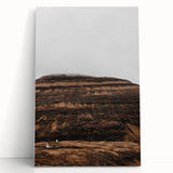 Rustic Wall Art - Remote Church with Mountain Backdrop for Farmhouse Decor