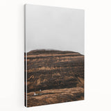 Rustic Wall Art - Remote Church with Mountain Backdrop for Farmhouse Decor