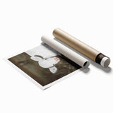 Rustic Wall Art - White Calf in Nature for Farmhouse and Country Decor