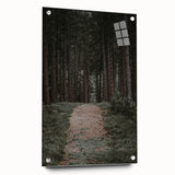 Rustic Wall Art - Forest Path with Tall Pines for Farmhouse Decor