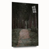 Rustic Wall Art - Forest Path with Tall Pines for Farmhouse Decor