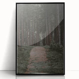 Rustic Wall Art - Forest Path with Tall Pines for Farmhouse Decor