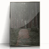 Rustic Wall Art - Forest Path with Tall Pines for Farmhouse Decor