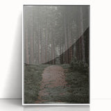 Rustic Wall Art - Forest Path with Tall Pines for Farmhouse Decor