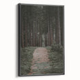 Rustic Wall Art - Forest Path with Tall Pines for Farmhouse Decor