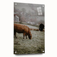 Rustic Wall Art - Grazing Cows in Countryside for Farmhouse Decor