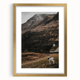 Rustic Lamb in Landscape Wall Art – Farmhouse Nature Scene Decor Print