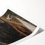 Rustic Lamb in Landscape Wall Art – Farmhouse Nature Scene Decor Print