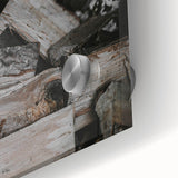 Rustic Firewood Texture Wall Art – Farmhouse Nature Decor Print