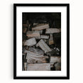 Rustic Firewood Texture Wall Art – Farmhouse Nature Decor Print