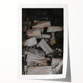 Rustic Firewood Texture Wall Art – Farmhouse Nature Decor Print
