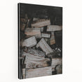 Rustic Firewood Texture Wall Art – Farmhouse Nature Decor Print