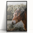 Rustic Horse Portrait Wall Art for Farmhouse and Nature-Inspired Decor