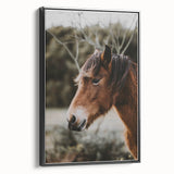 Rustic Horse Portrait Wall Art for Farmhouse and Nature-Inspired Decor