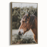 Rustic Horse Portrait Wall Art for Farmhouse and Nature-Inspired Decor