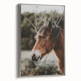 Rustic Horse Portrait Wall Art for Farmhouse and Nature-Inspired Decor