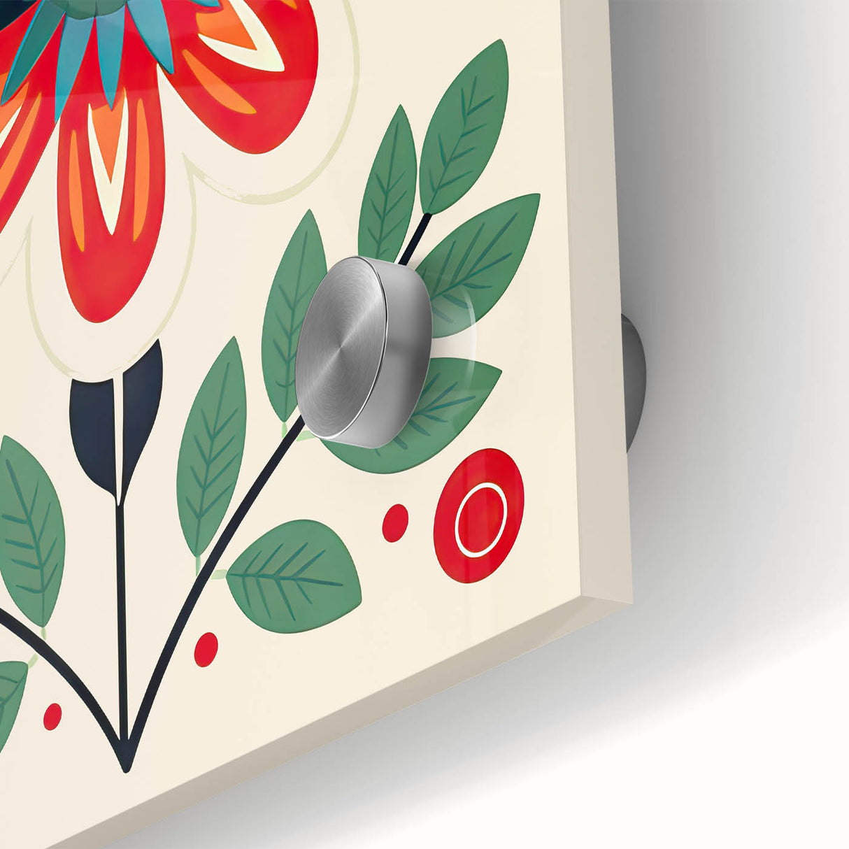 Scandinavian Wall Decor | Minimalist Floral Nordic Art Print for Homes