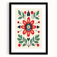 Scandinavian Wall Decor | Minimalist Floral Nordic Art Print for Homes