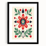 Scandinavian Wall Decor | Minimalist Floral Nordic Art Print for Homes
