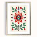 Scandinavian Wall Decor | Minimalist Floral Nordic Art Print for Homes