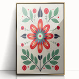 Scandinavian Wall Decor | Minimalist Floral Nordic Art Print for Homes