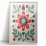 Scandinavian Wall Decor | Minimalist Floral Nordic Art Print for Homes