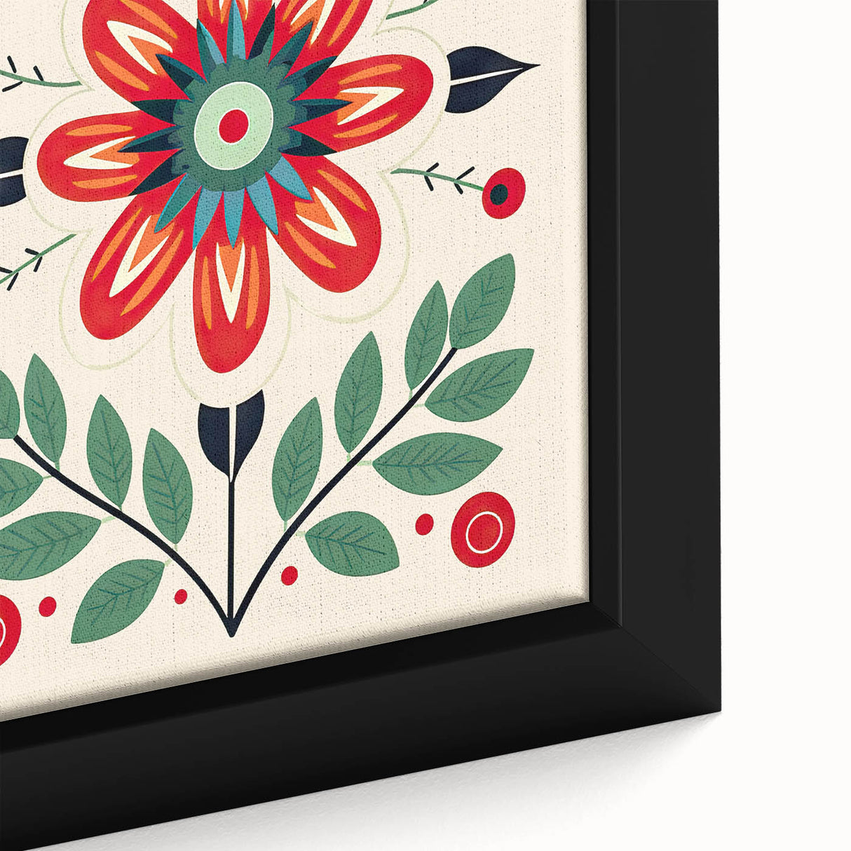 Scandinavian Wall Decor | Minimalist Floral Nordic Art Print for Homes