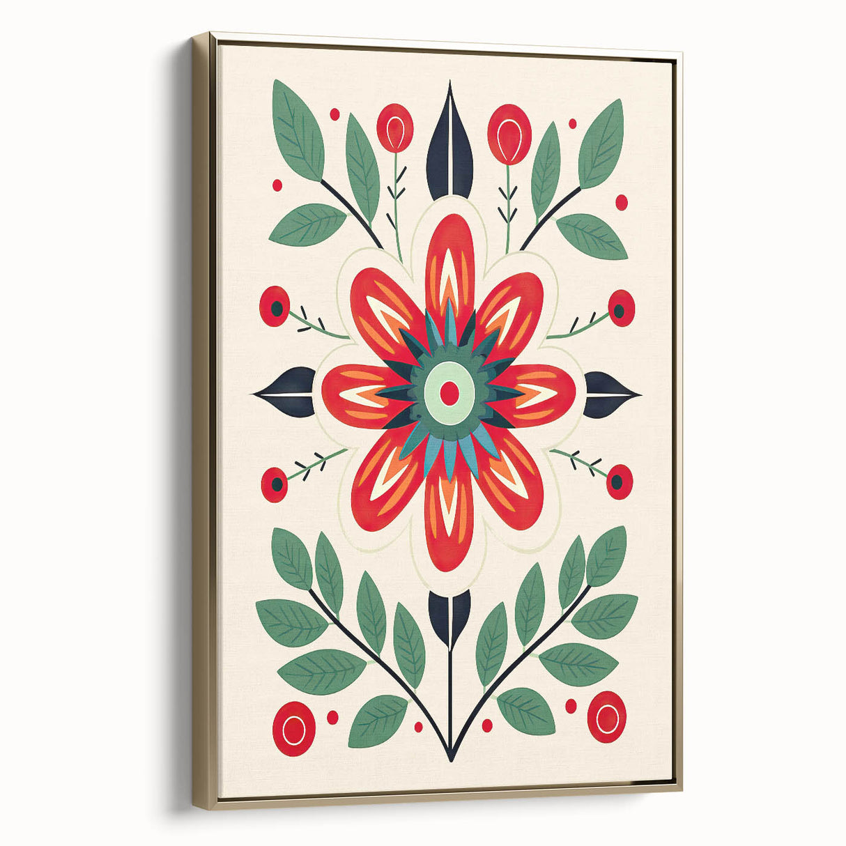 Scandinavian Wall Decor | Minimalist Floral Nordic Art Print for Homes