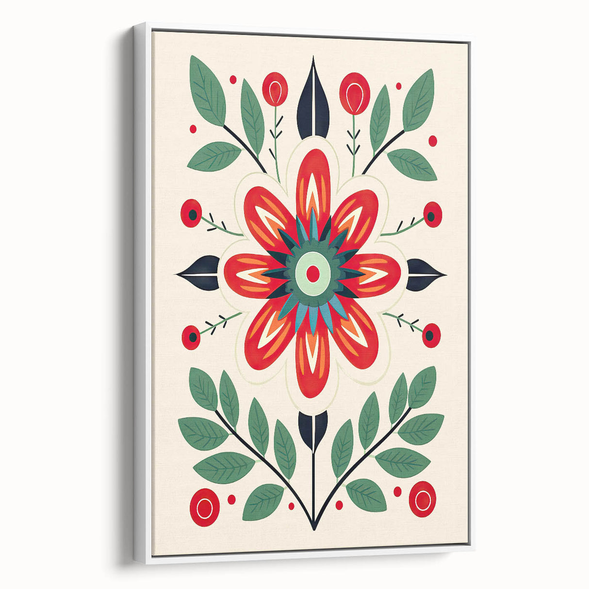 Scandinavian Wall Decor | Minimalist Floral Nordic Art Print for Homes