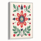Scandinavian Wall Decor | Minimalist Floral Nordic Art Print for Homes
