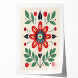 Scandinavian Wall Decor | Minimalist Floral Nordic Art Print for Homes