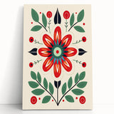 Scandinavian Wall Decor | Minimalist Floral Nordic Art Print for Homes