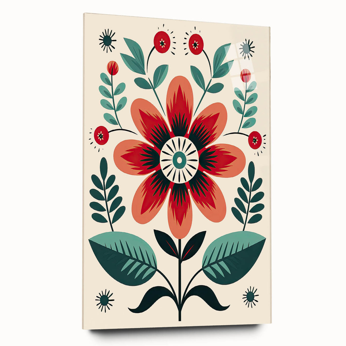 Nordic Art Prints | Bold Floral Scandinavian Wall Decor for Minimalist Homes